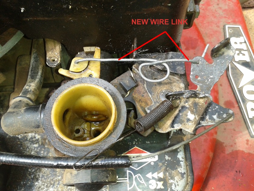 Lawnmower fix broken governor | robhealey.com.au